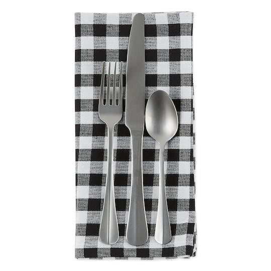 DII® Black & White Gingham Napkin, 4ct.